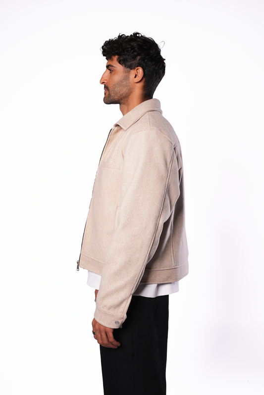 Beige Wool Jacket
