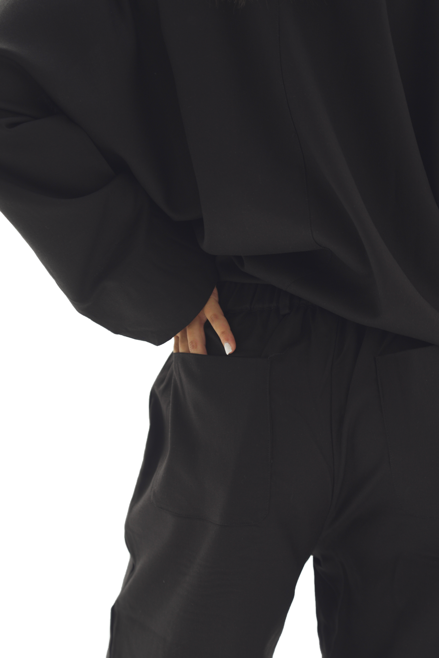 Black linen pants