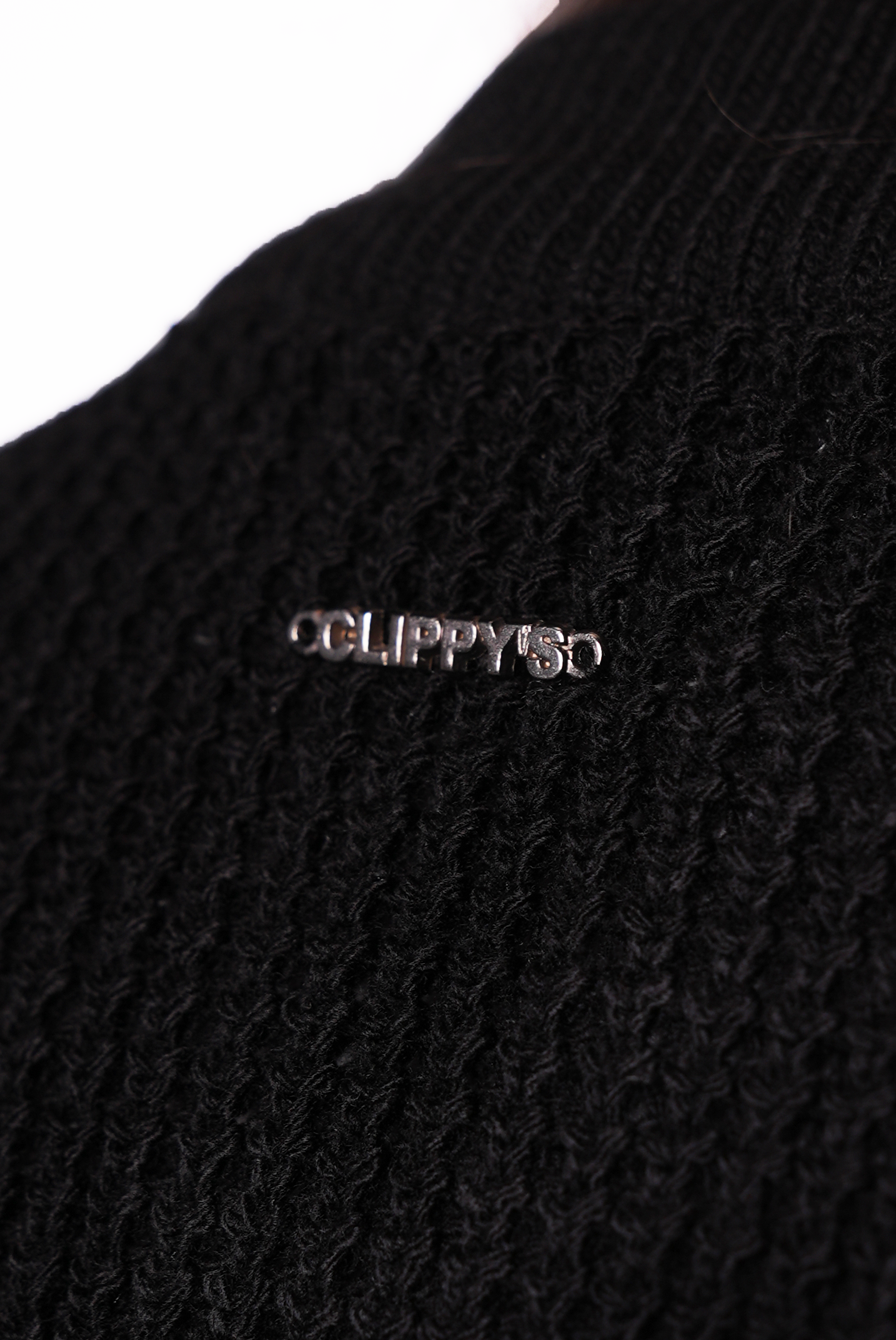 Black Knit Zipper