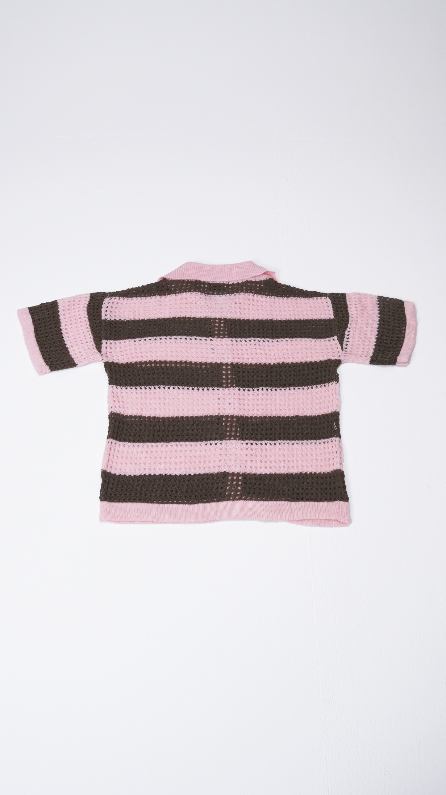 Pink & Brown knit cardigan