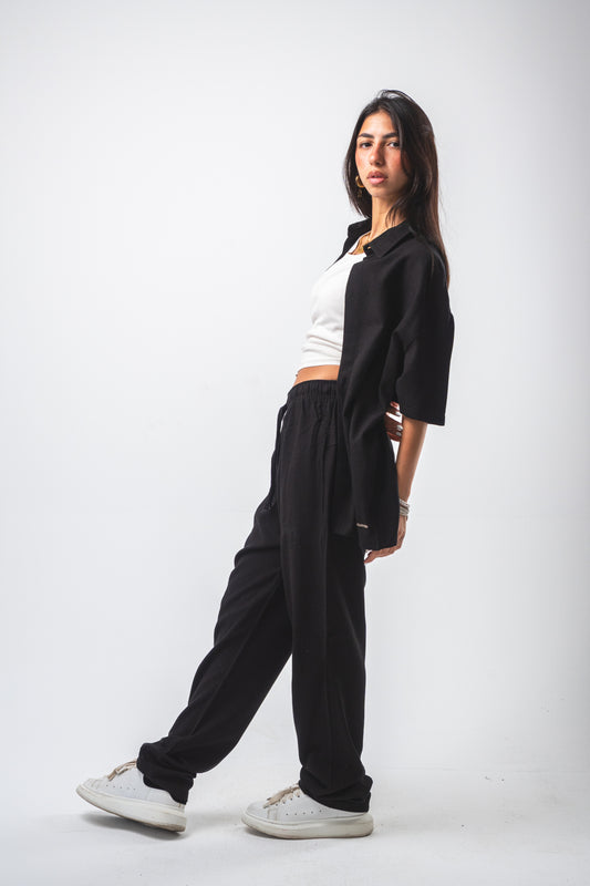 Black Linen set