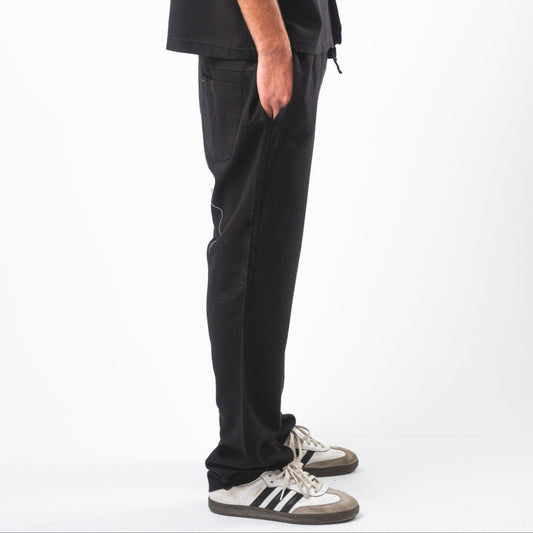 Black linen pants