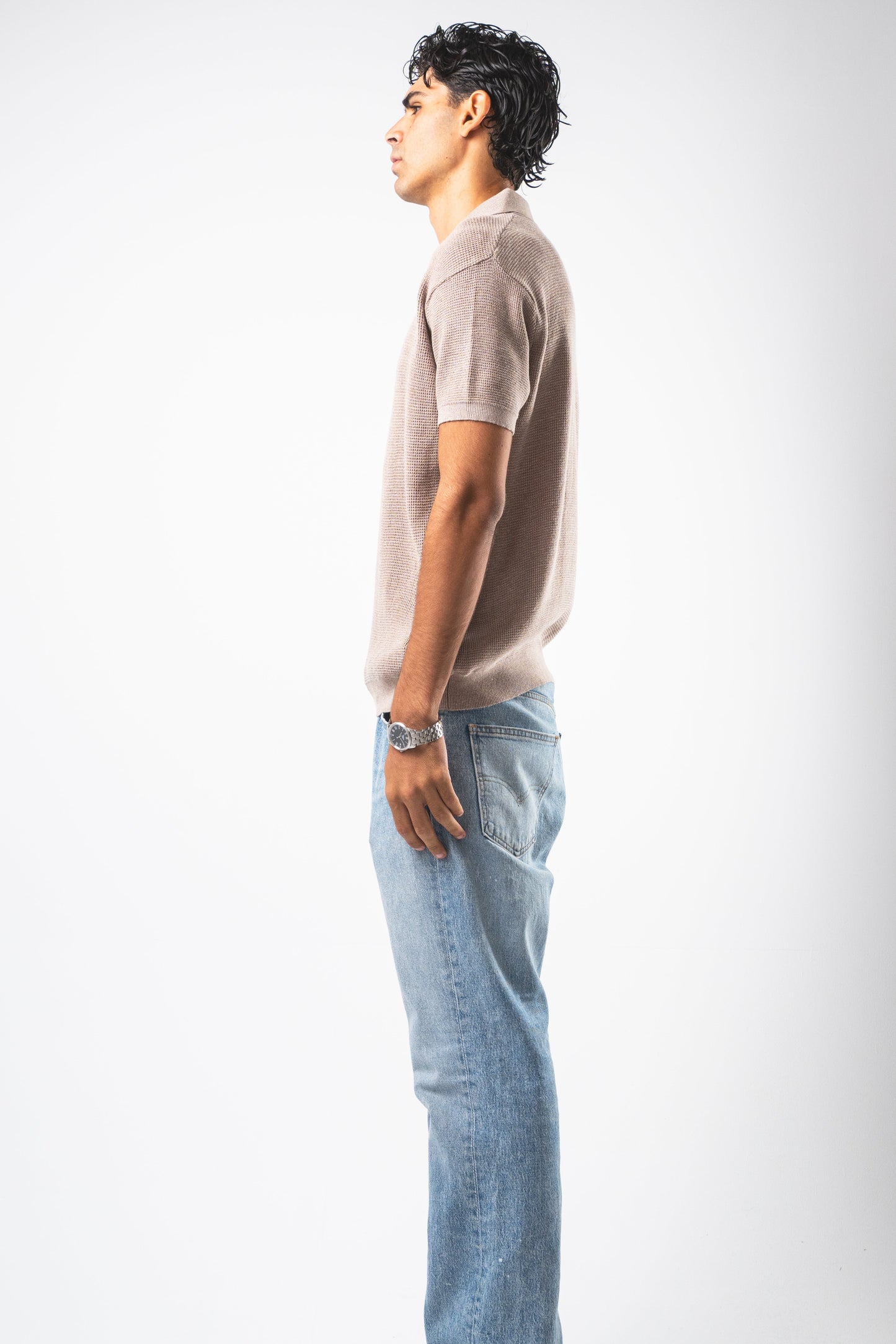 Café knit polo Tshirt