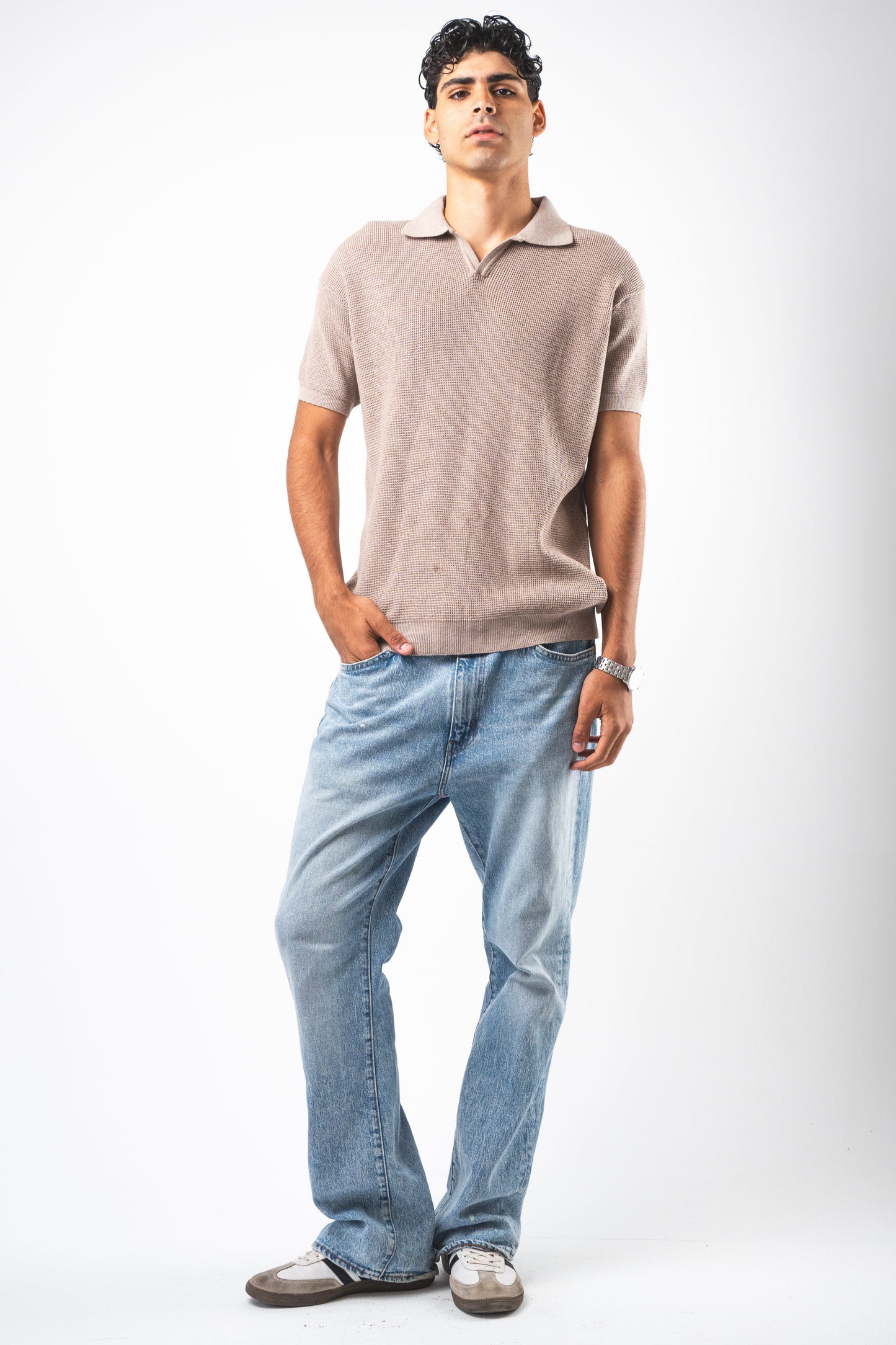 Café knit polo Tshirt