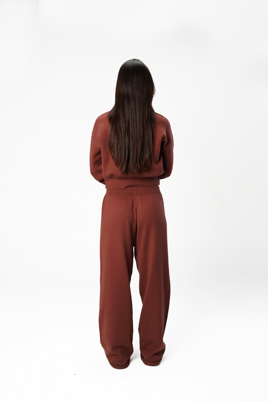 Reddish Brown Knitted Set