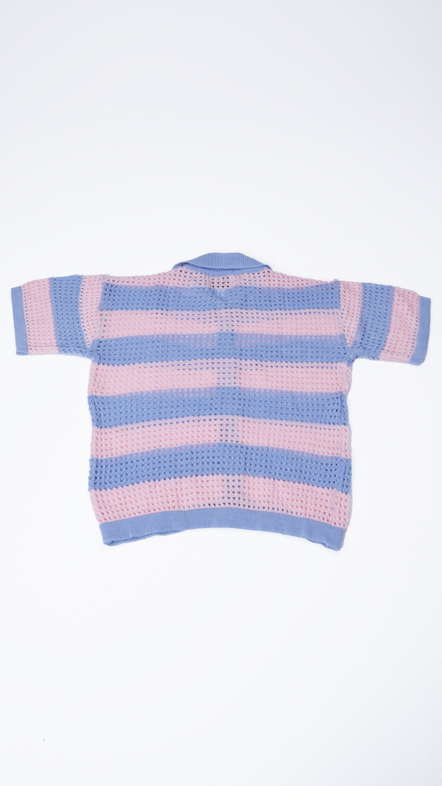 Baby blue & Pink knit cardigan