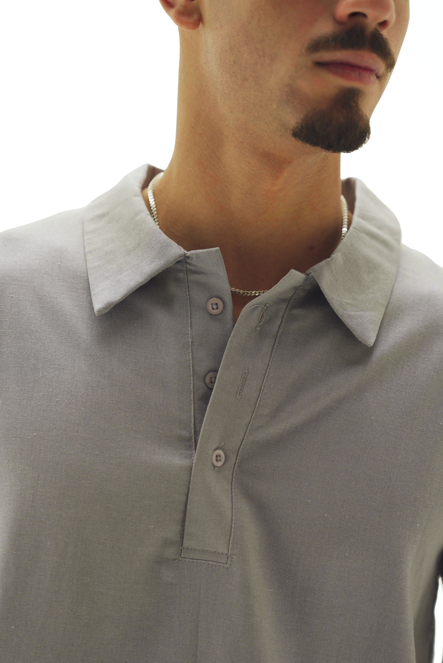 Quarter grey linen shirt