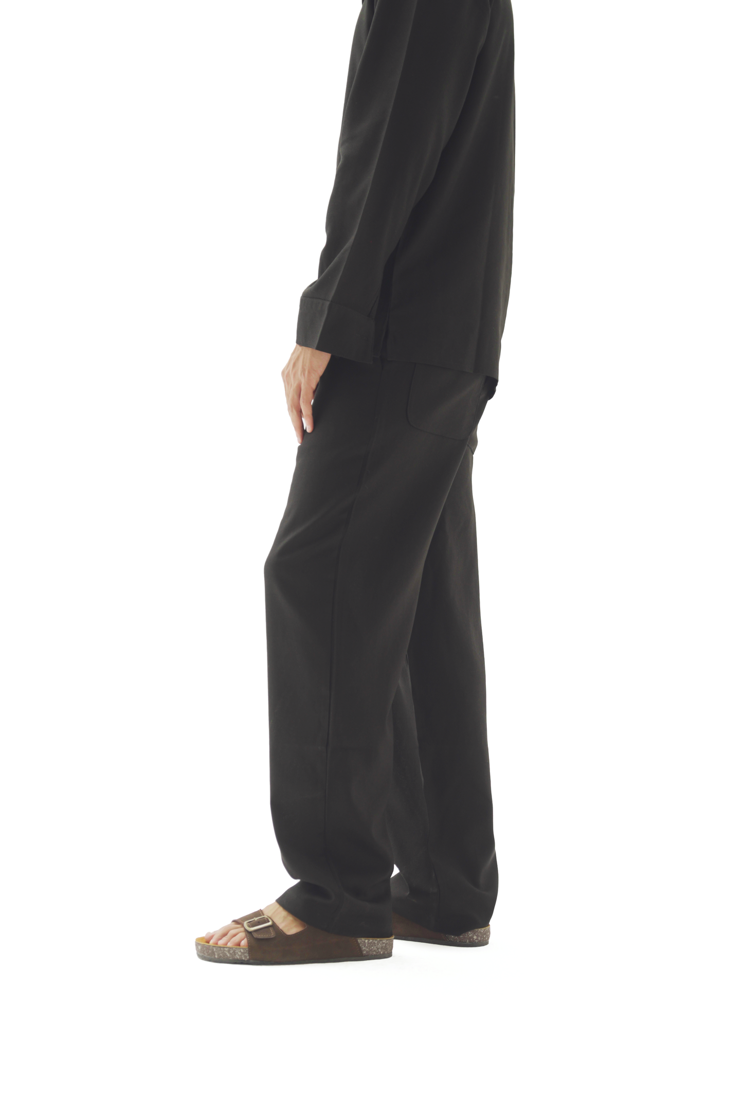 Black linen pants