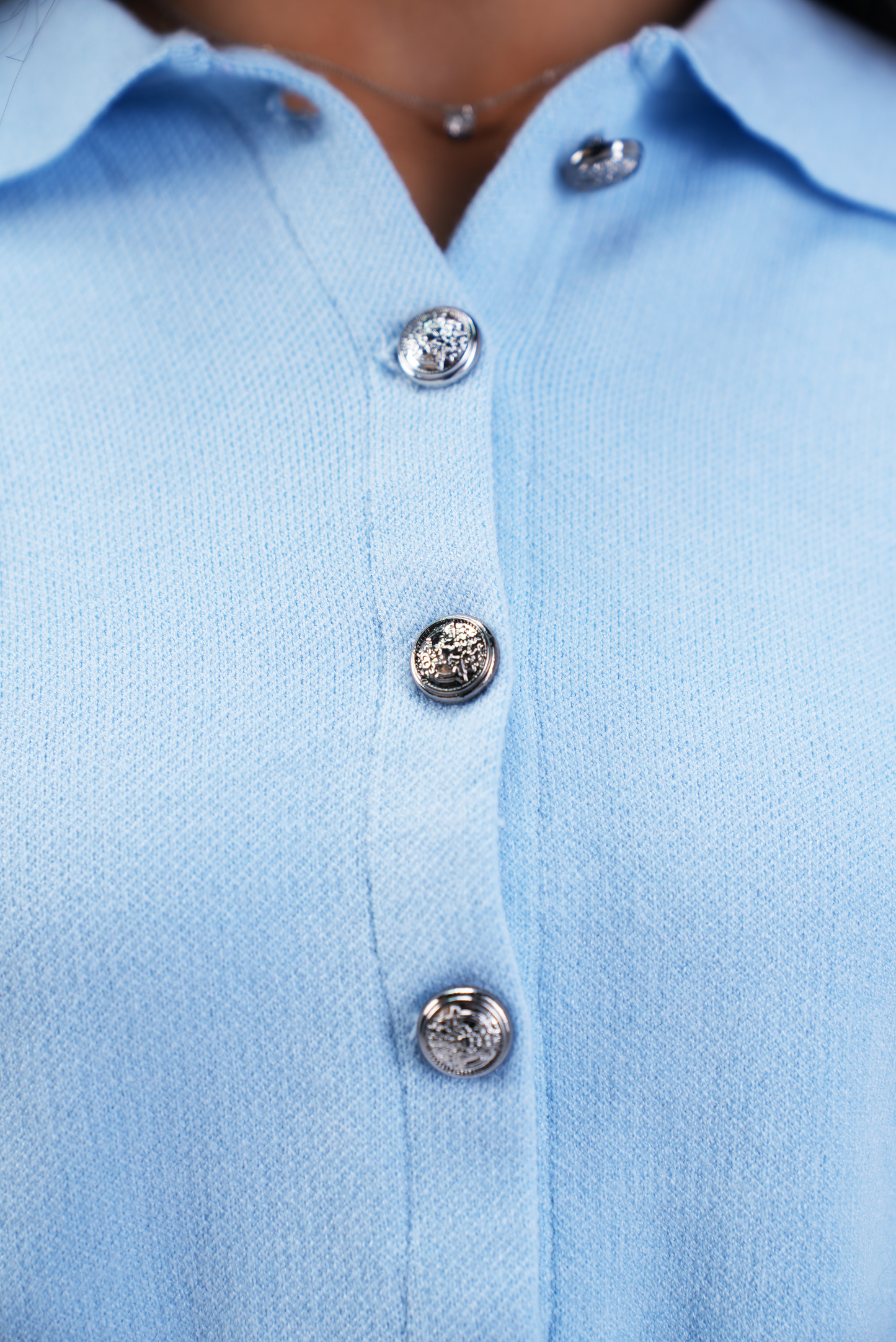 Baby Blue Knit Cardigan