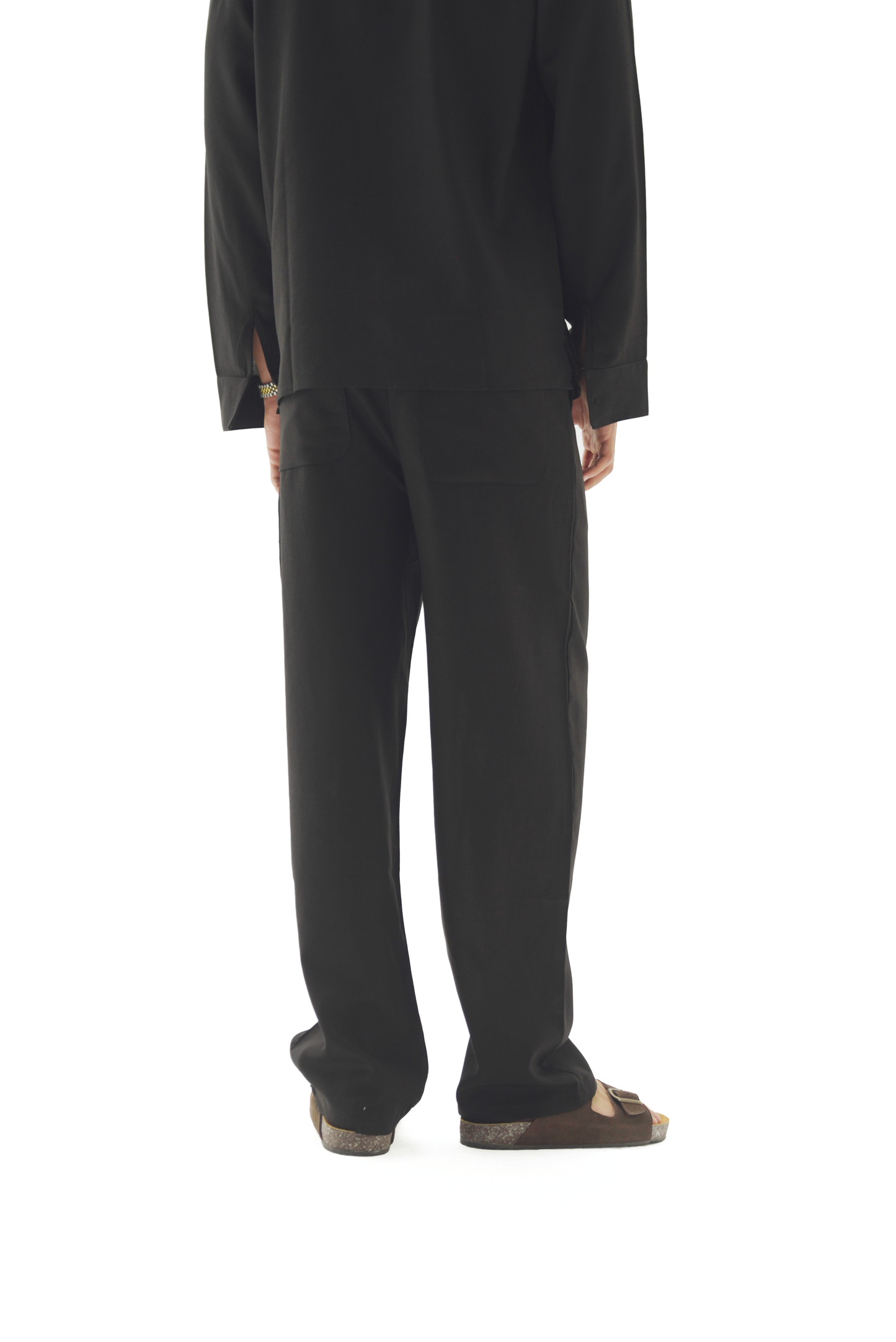 Black linen pants