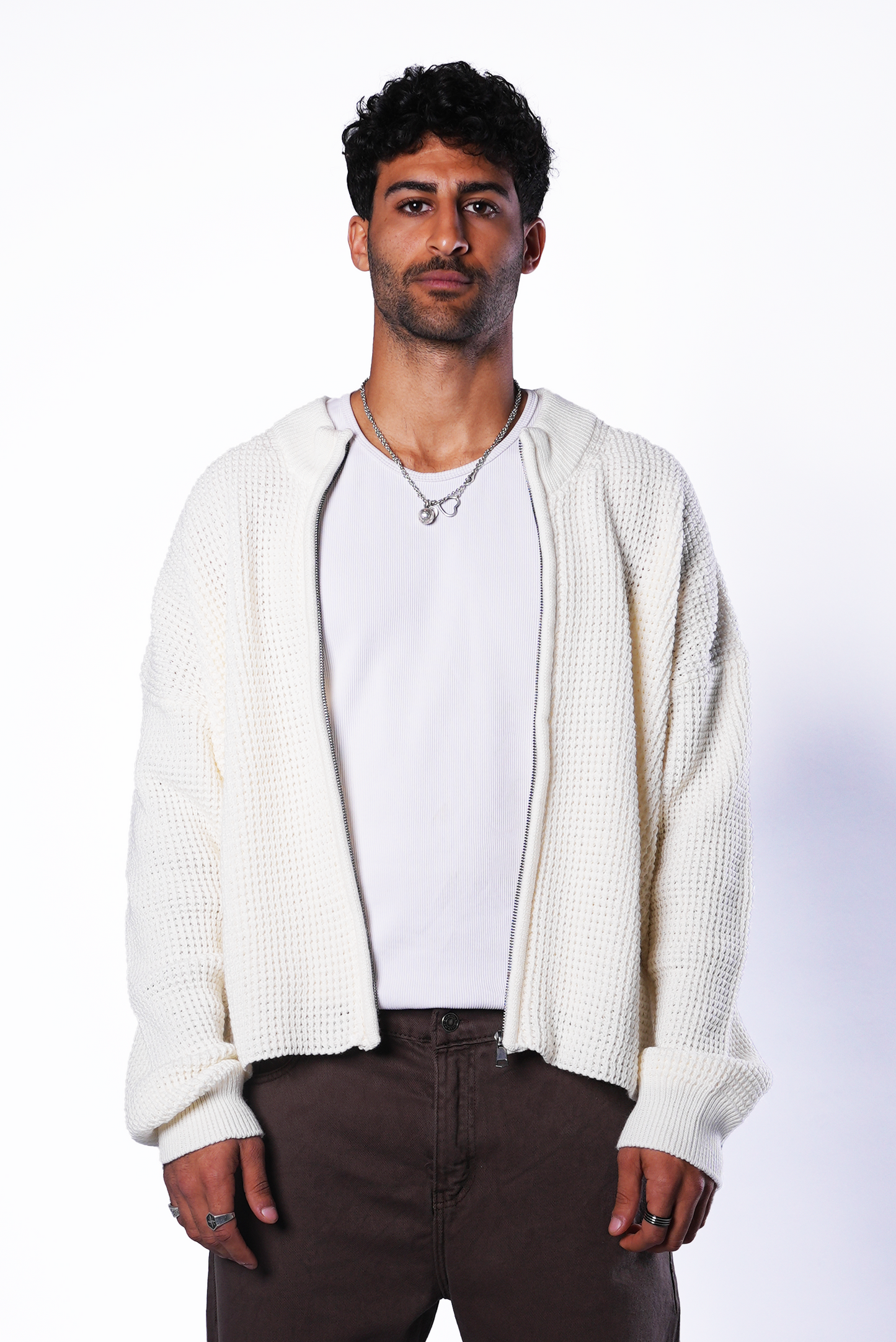 Off-white Knit Zipper