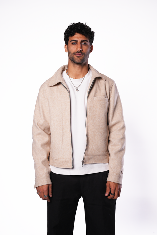 Beige Wool Jacket