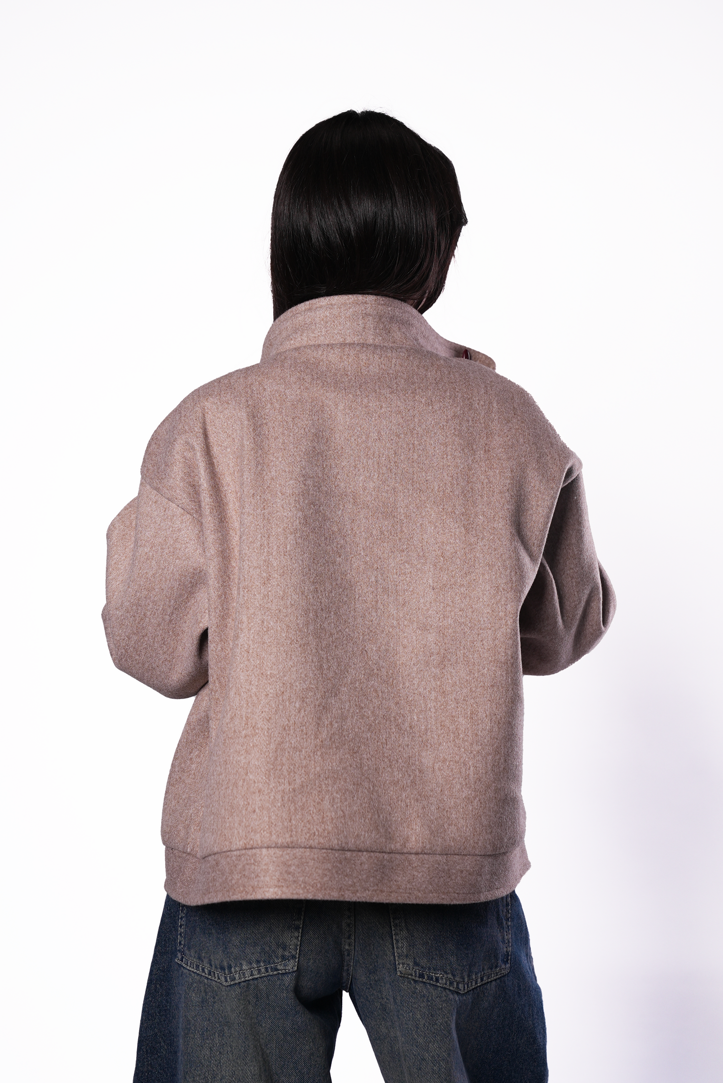 Taupe Wool Jacket Women