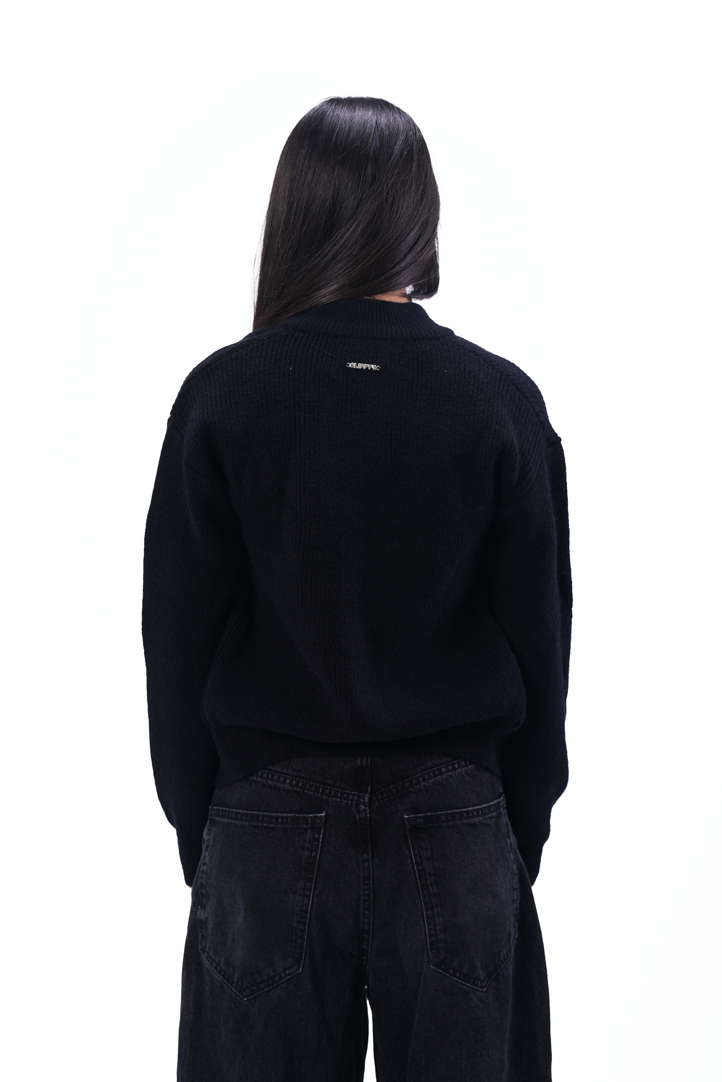 Black Knit Women Jacket