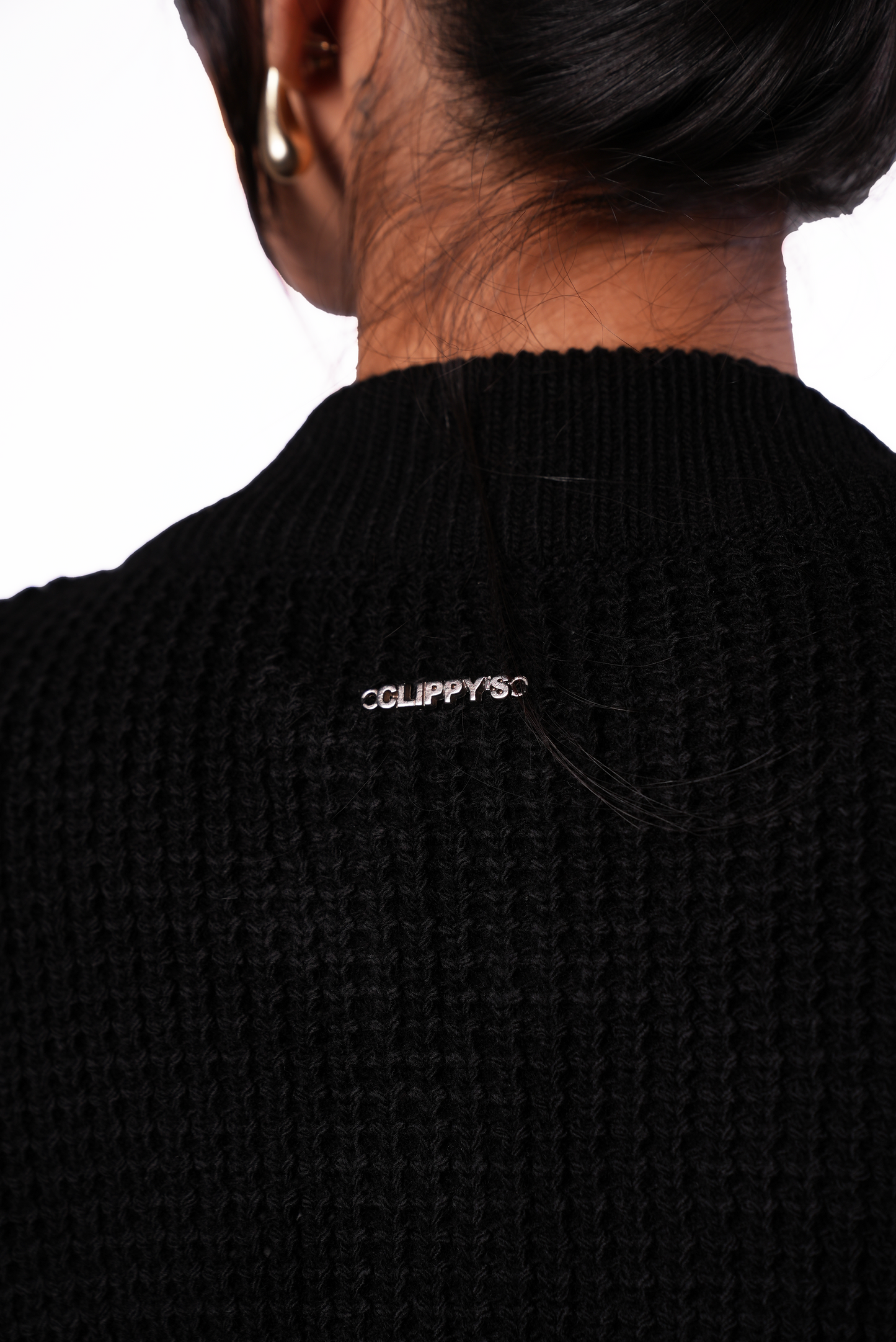 Black Knit Zipper