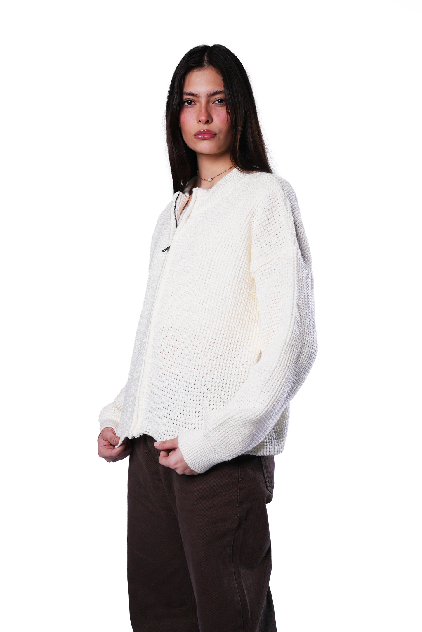 Off-white Knit Zipper