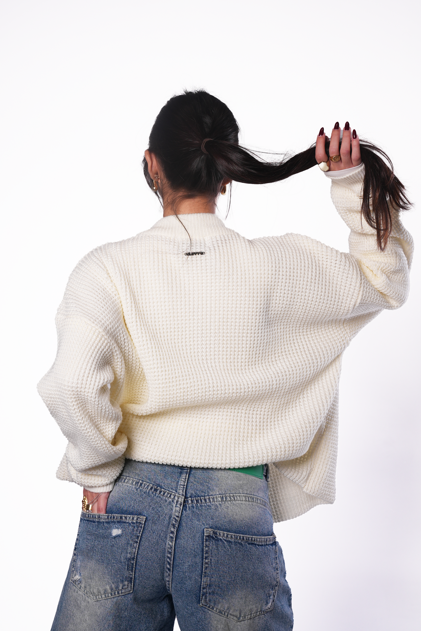 Off-white Knit Zipper