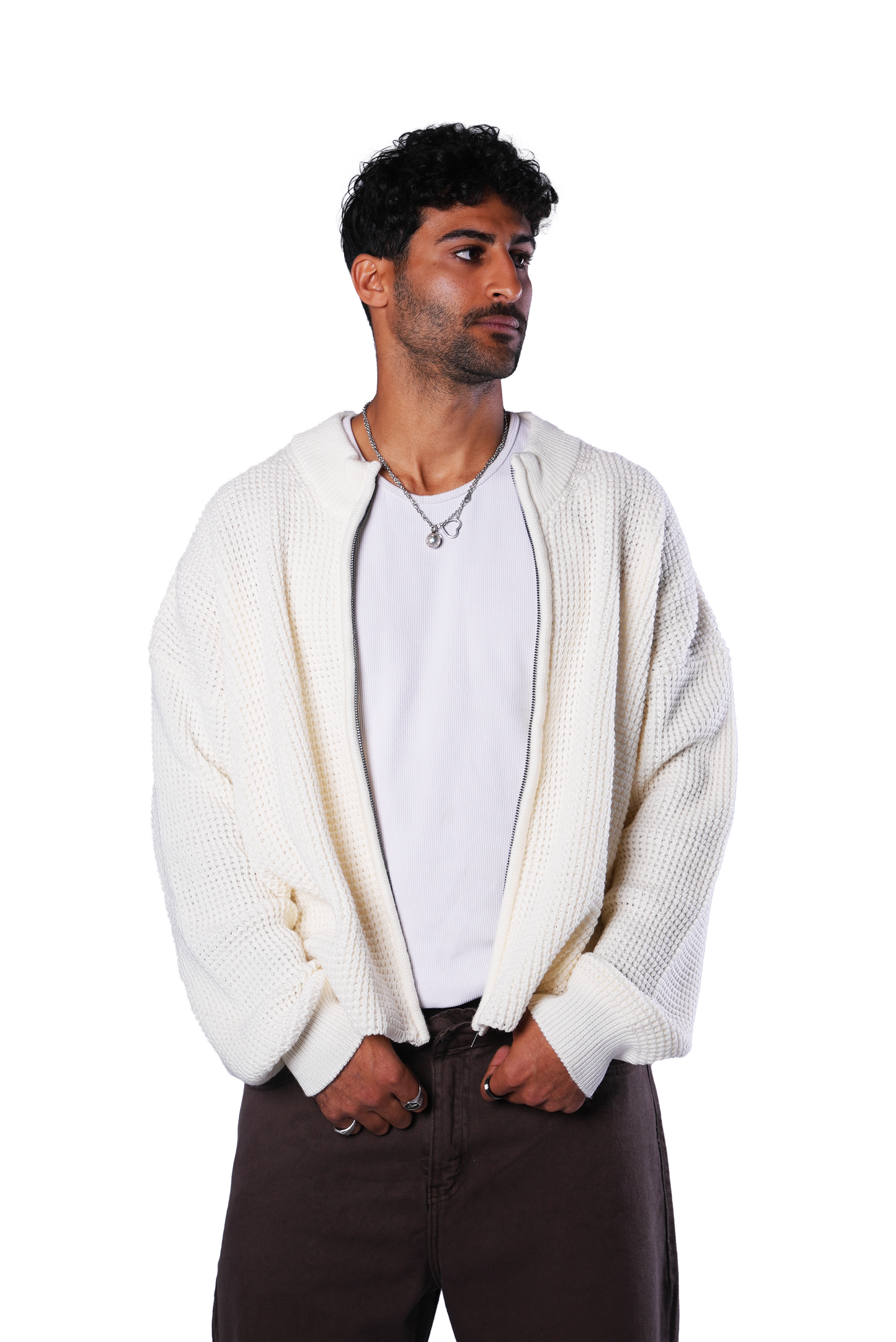 Off-white Knit Zipper