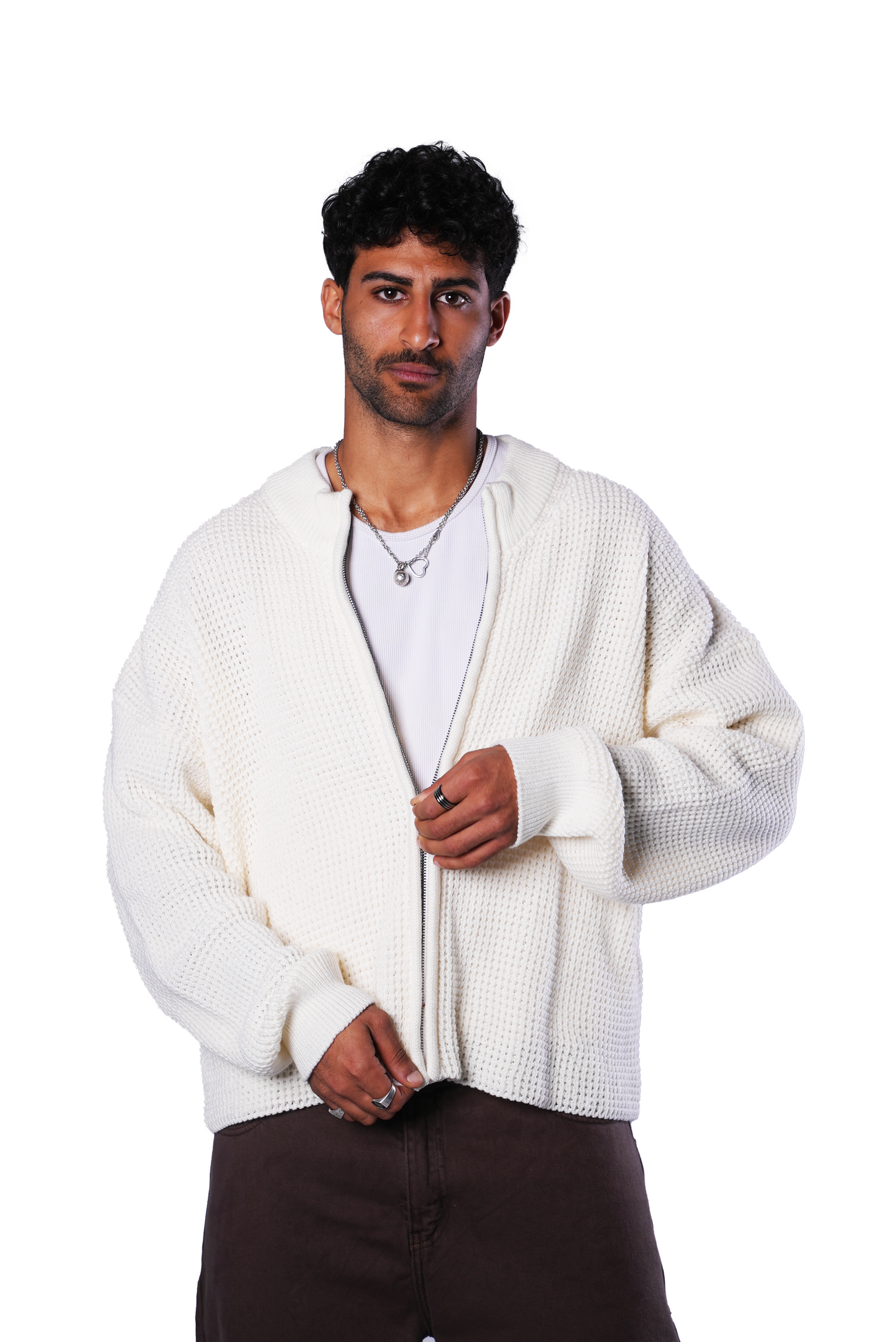 Off-white Knit Zipper