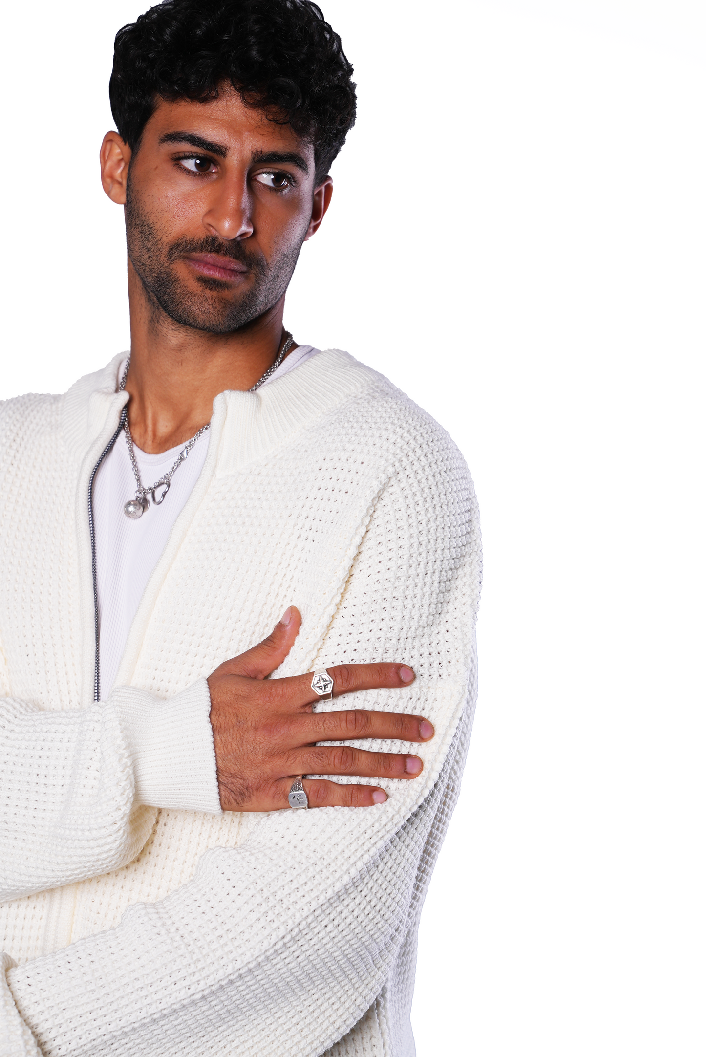 Off-white Knit Zipper