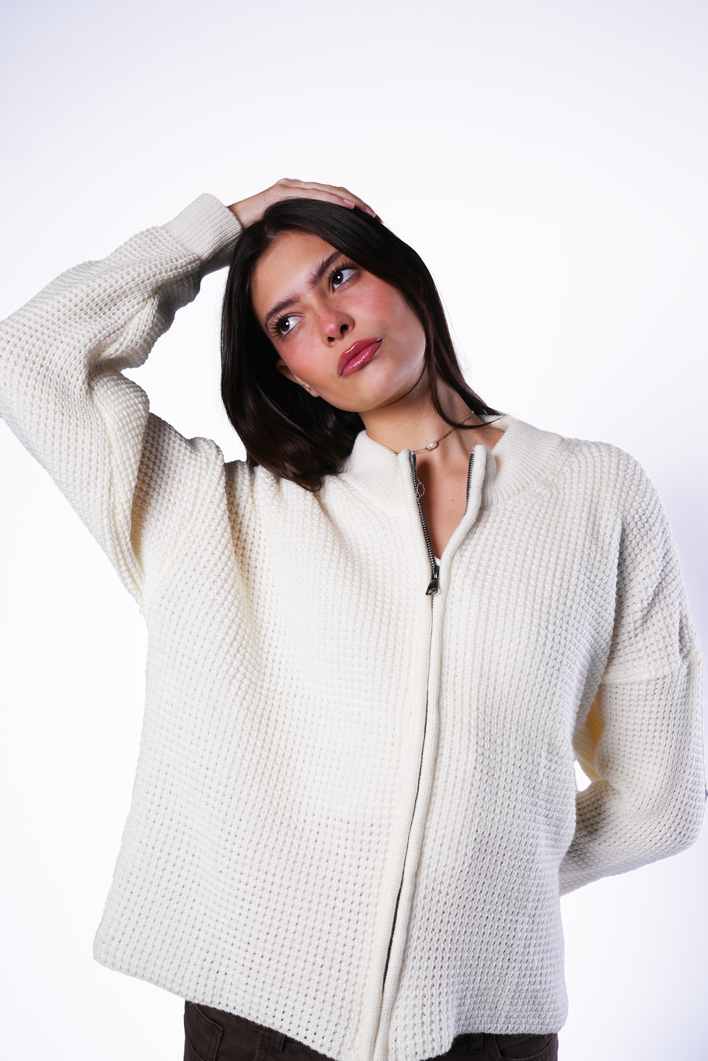 Off-white Knit Zipper