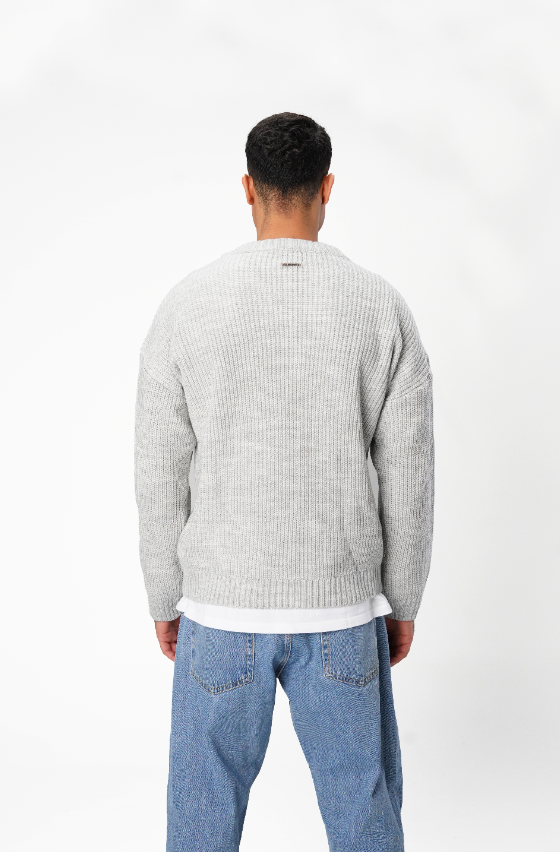 Grey Essential Knitted Sweater