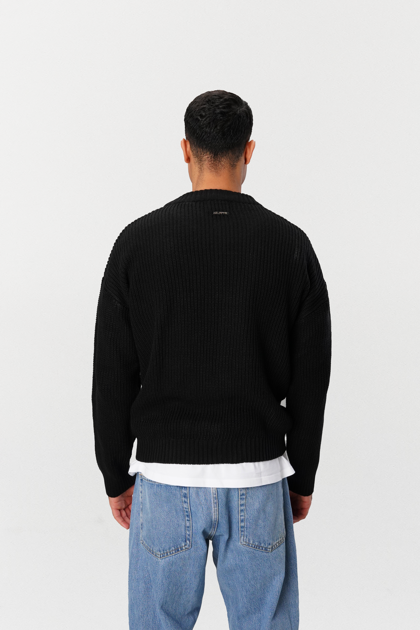 Black Essential Knitted Sweater