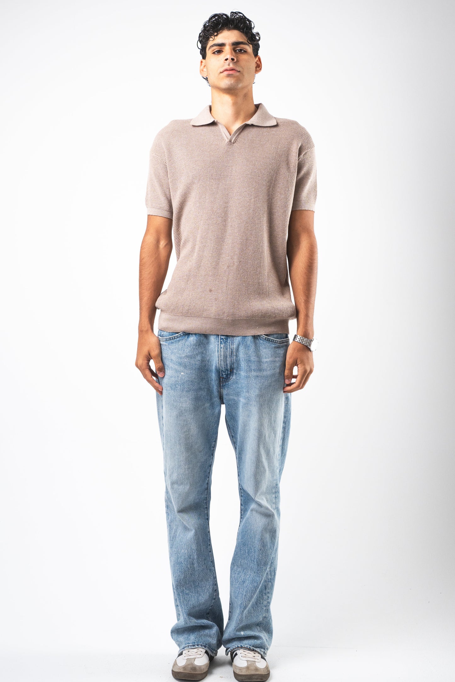 Café knit polo Tshirt