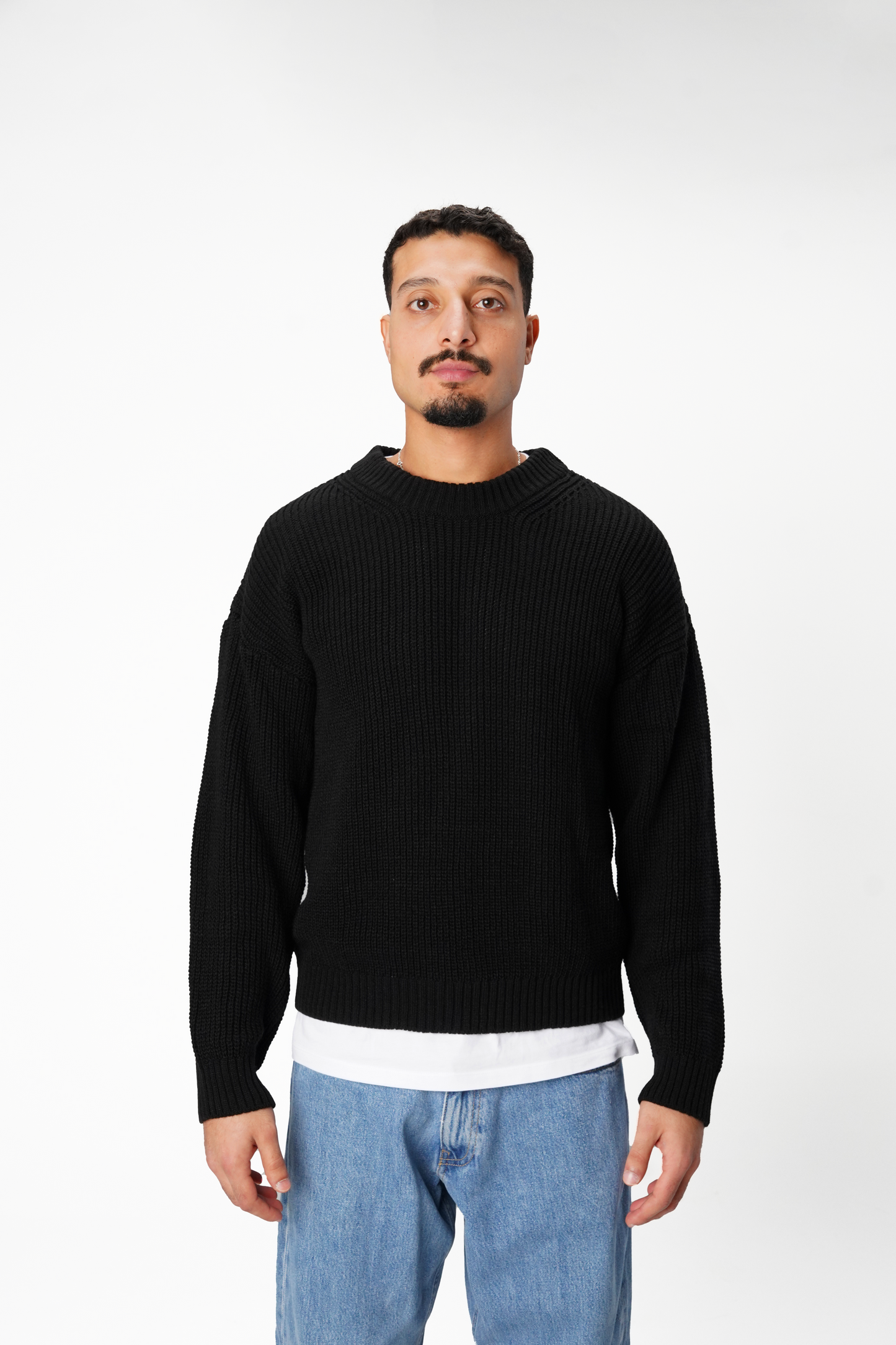 Black Essential Knitted Sweater