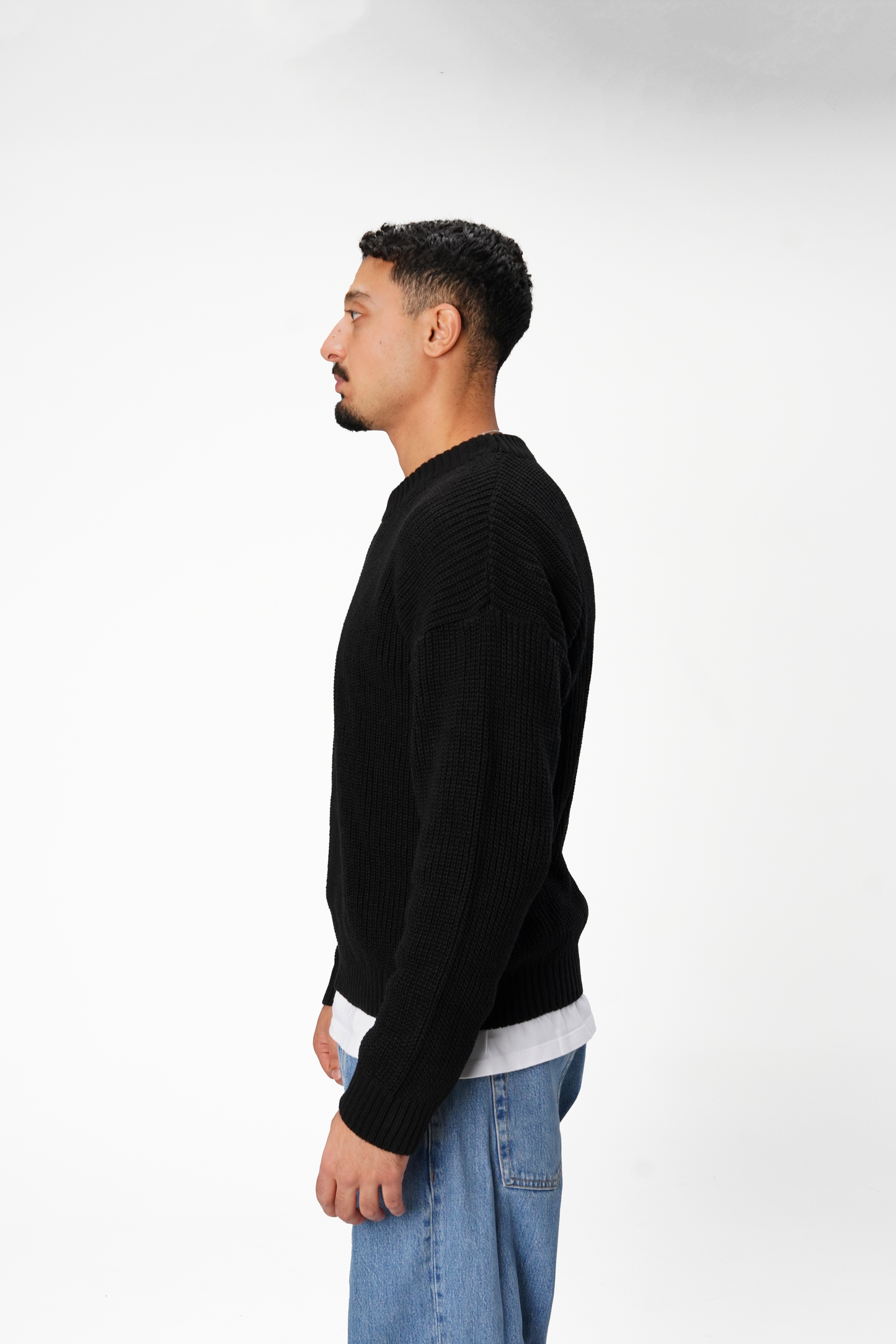 Black Essential Knitted Sweater