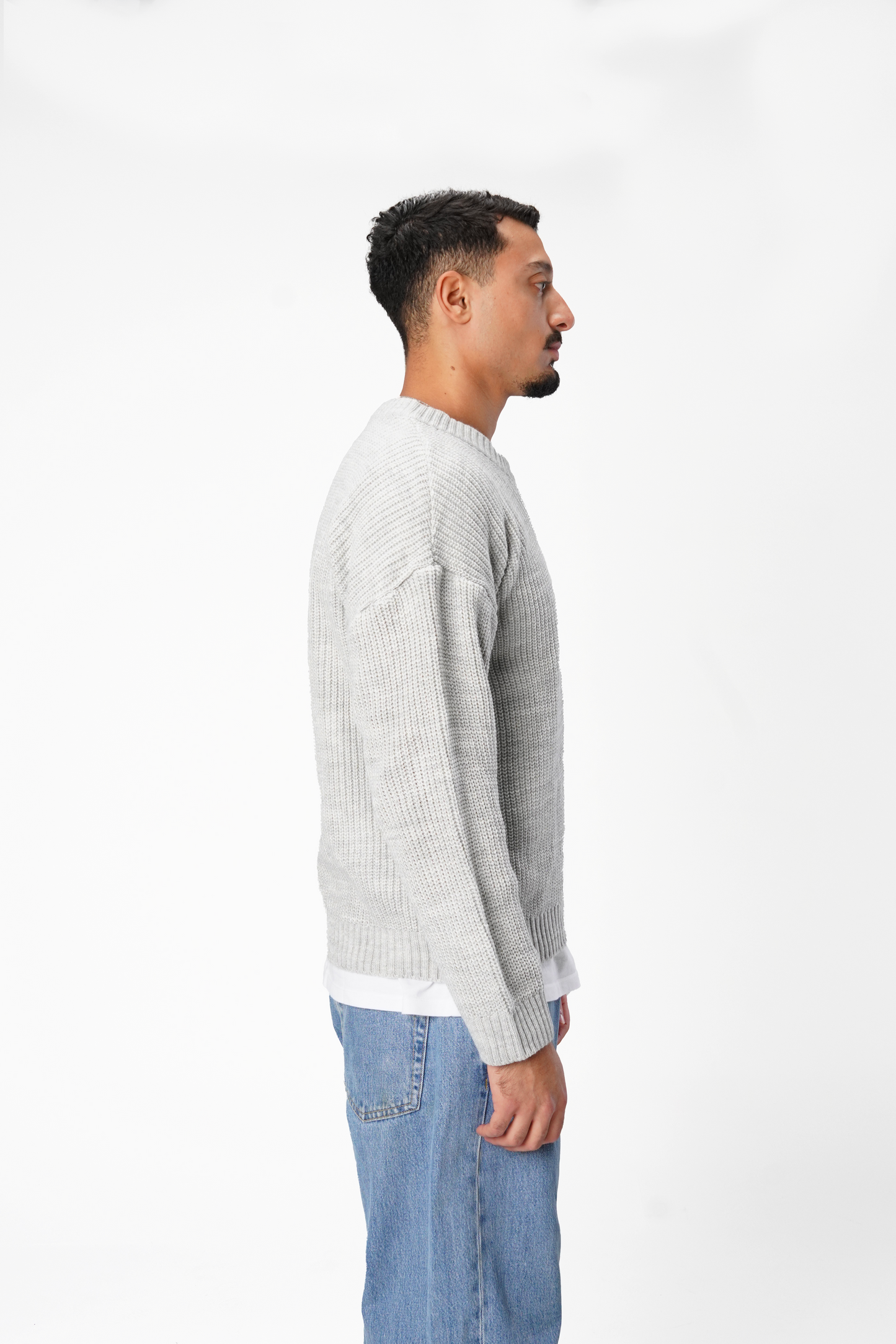 Grey Essential Knitted Sweater