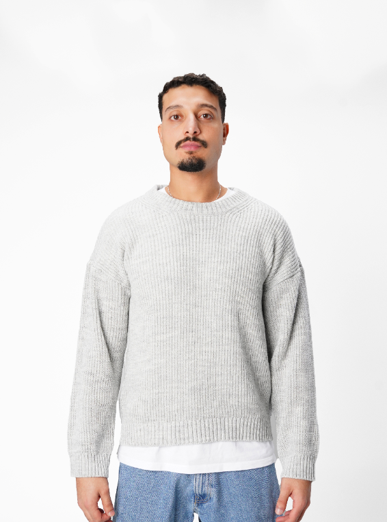 Grey Essential Knitted Sweater
